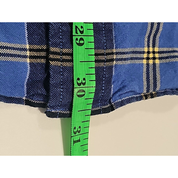 Nautica Men's Classic Fit Blue Plaid Button Down Shirt Size Small Casual Work - Picture 7 of 7